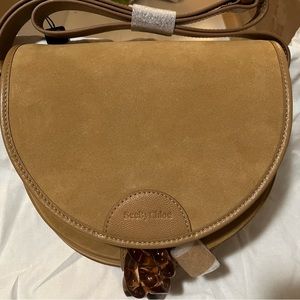 See by Chloé Mara Medium Chain Lock Shoulder Bag in Biscotti Beige MSRP$695 Rare